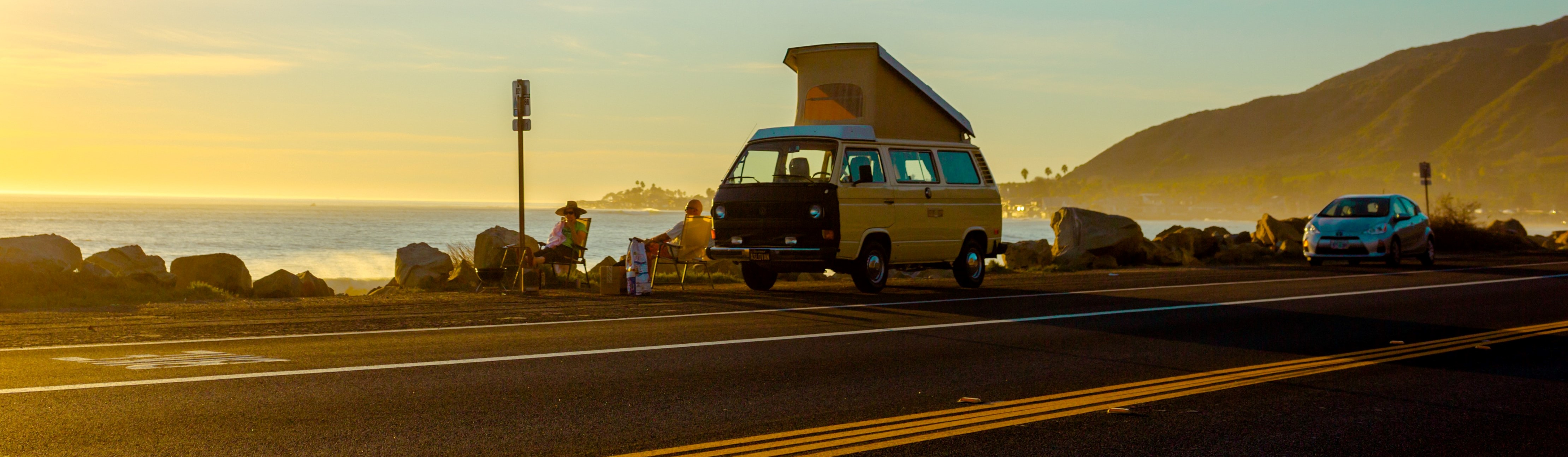 camper sunset